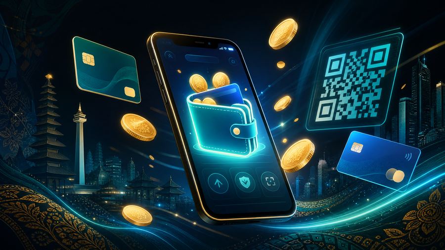 Ilustrasi metode pembayaran digital di Probet88